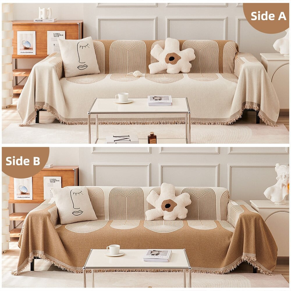 Reversible Chenille Sofa Cover