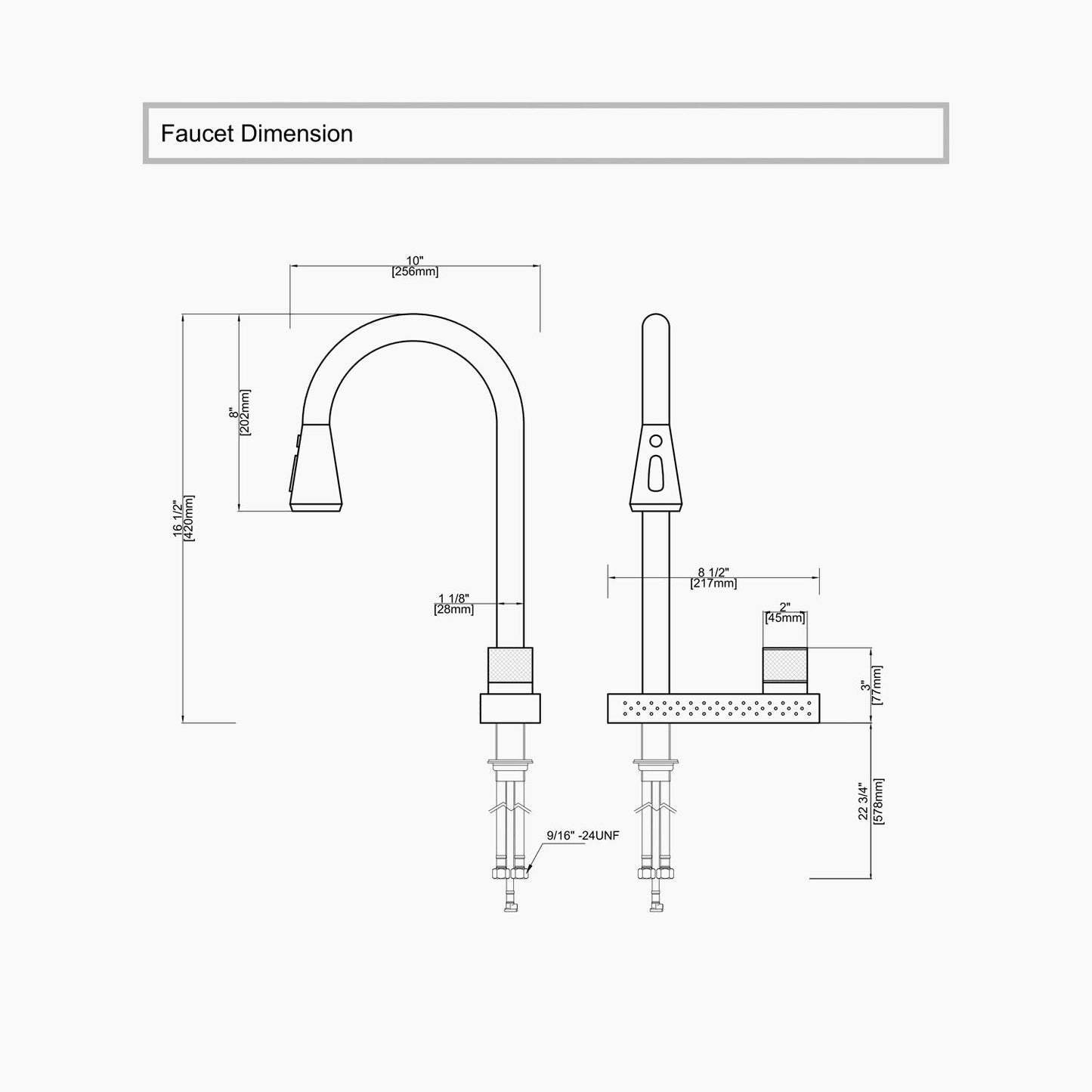 Waterfall & Pull-Down Bifunctional Kitchen Faucet