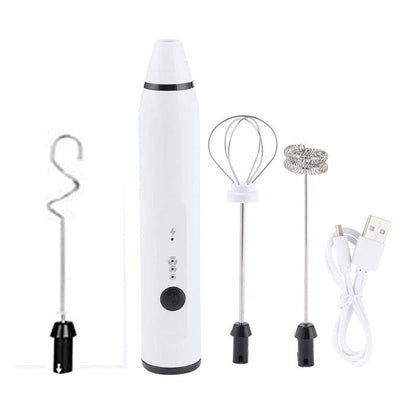 Rechargeable Electric Milk Frother Automatic Kitchen Juice Food Mixer Cream Egg Beater Blender