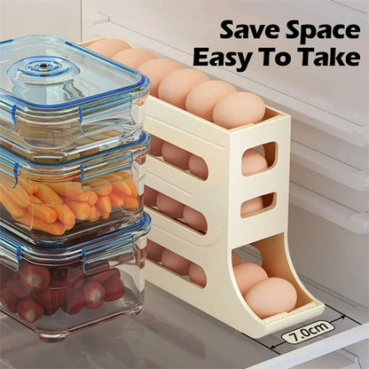 🔥Last Day Promotion 50% OFF - Refrigerator 4-Layer Automatic Egg Roller