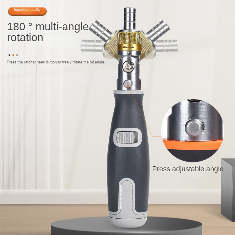 10 in 1 Multi-Angle Ratchet Screwdrivers