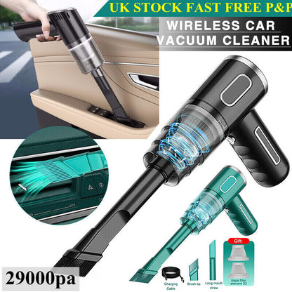 Wireless Car Vacuum Cleaner USB Charging 2000Mah Portable Mini Wet and Dry 29000Pa  Vacuum Cleaner