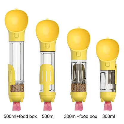 4 In 1 Pet Bottle - Nova Gadget Store Yellow / 300ml with food box