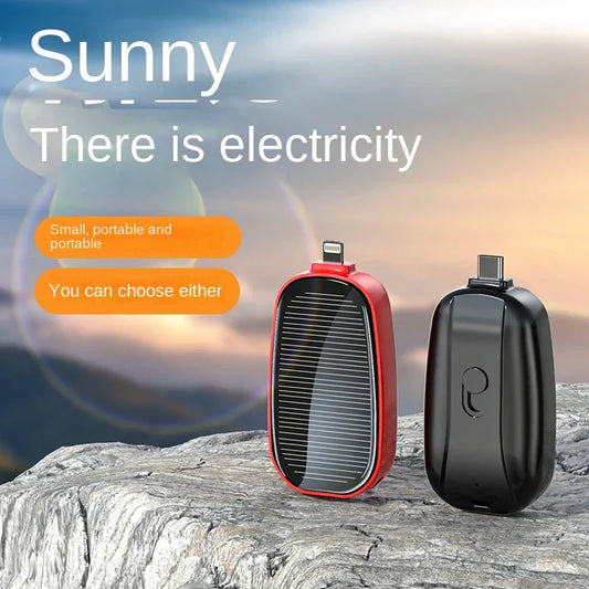 Portable Solar Key Chain Mini Emergency Charging Mobile Power Pod