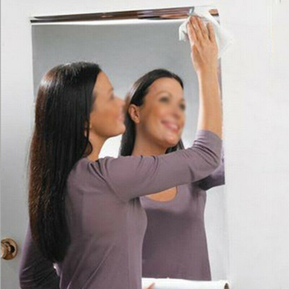 Self-Adhesive Unbreakable Mirror Tile Wall Sticker for Bathroom and Home Decor