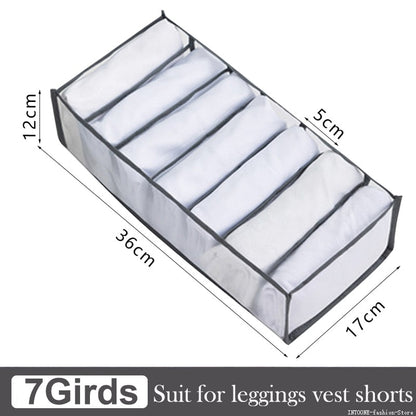 Wardrobe Organizer - Nova Gadget Store Grey 7 grids leggings