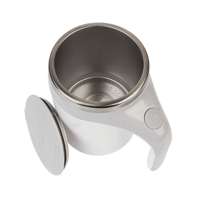 Rechargeable auto stirring cup