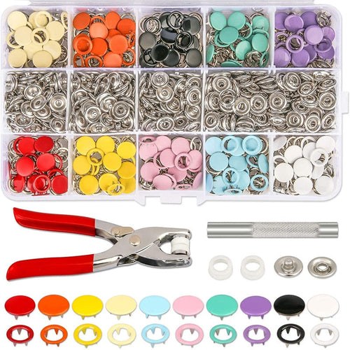 Snap Buttons with Fastener Pliers Tool Kit