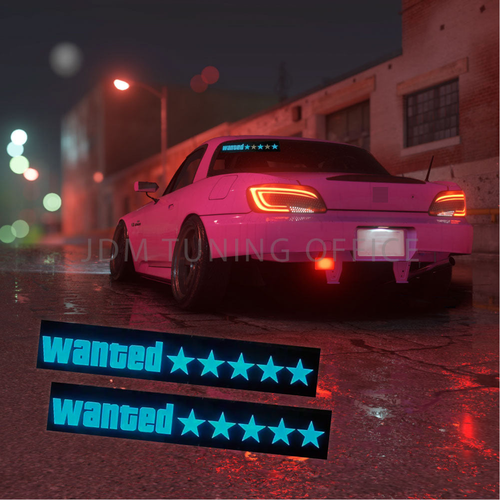 Wanted Led Sticker