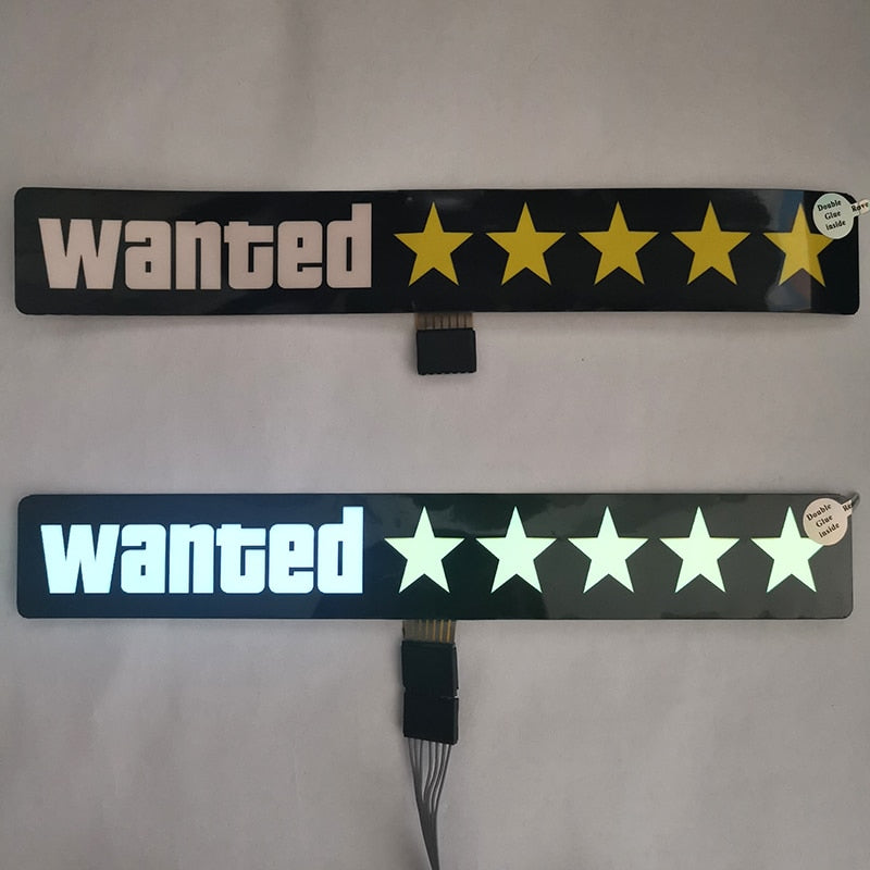 Wanted Led Sticker