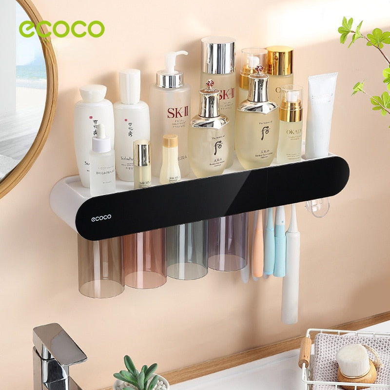 Wall-Mounted Toothbrush Station