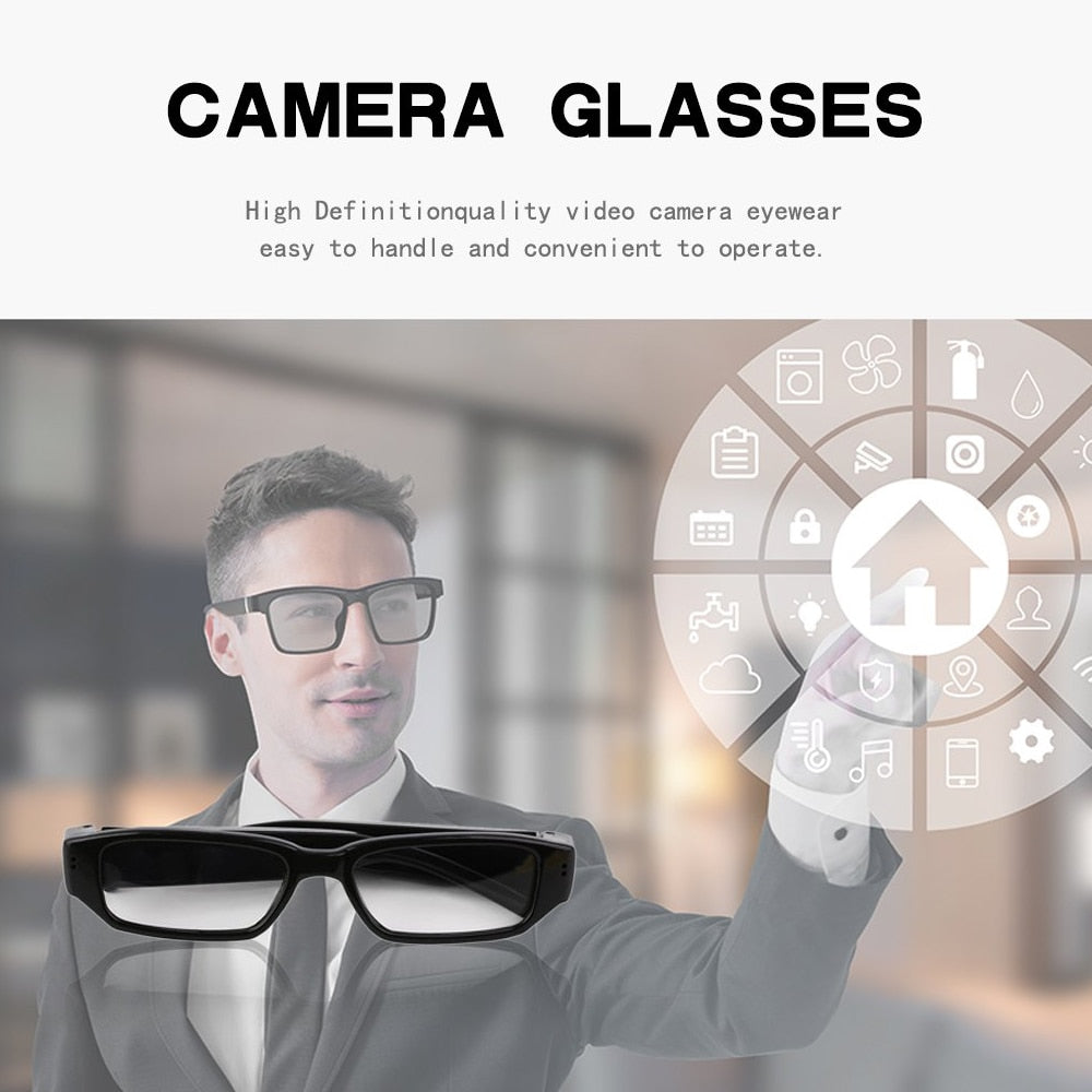 Smart Glasses Video Recorder 720P HD Lightweight Riding Camera