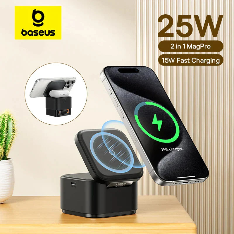 2 in 1 Magnetic Wireless Charger