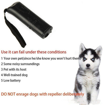 Ultrasonic Dog Repeller Dog Training Device Handheld Anti Barking Stop Device