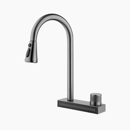 Waterfall & Pull-Down Bifunctional Kitchen Faucet