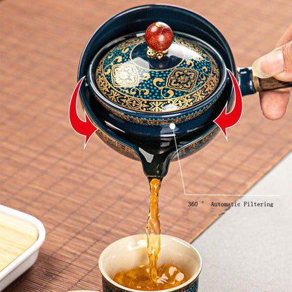 Rotating tea maker