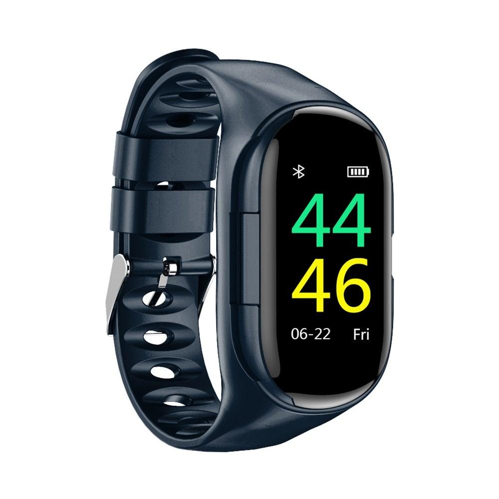 Smart Watch With Bluetooth Earphone