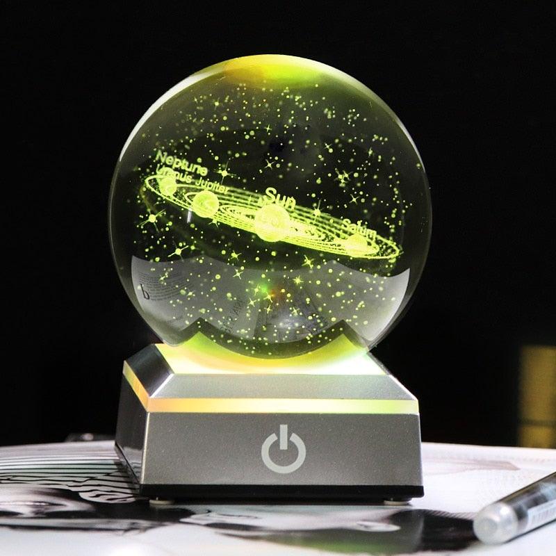 Solar System Crystal Ball - Nova Gadget Store Gold Base